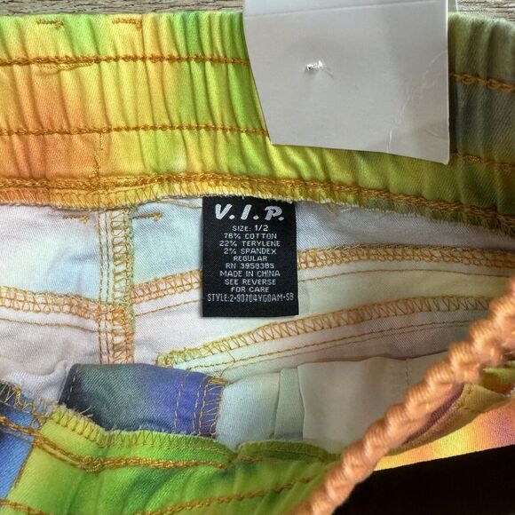 VIP Jeans Tie-Dye Cargo Jogger Pant Juniors Size 1/2 NEW - Picture 8 of 8